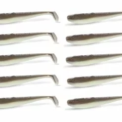 10 PACK | Quantum Q-Paddler Shad 8cm Olive Green