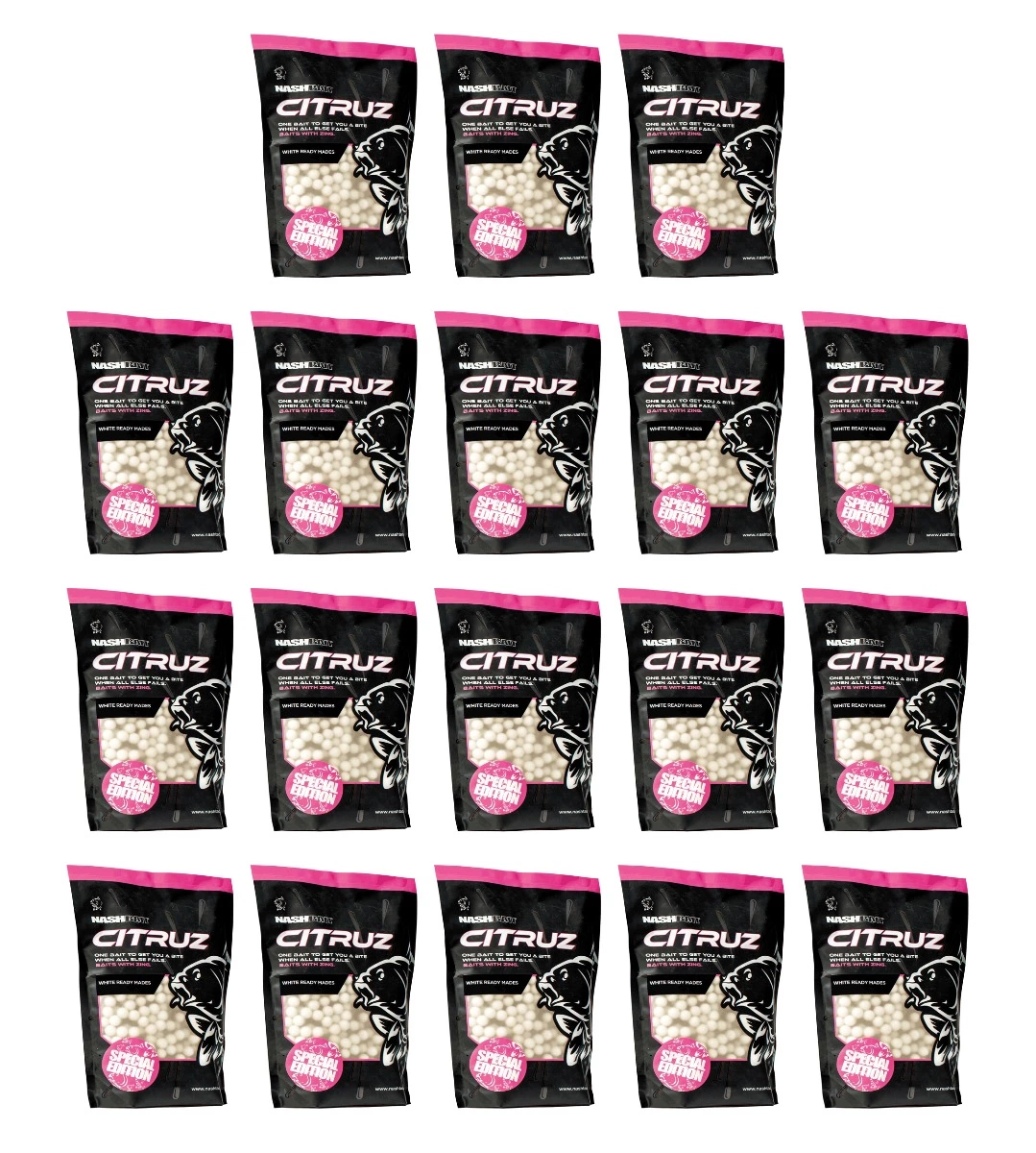 BULKDEAL 18KG | Nash Citruz White Boilies 15mm 3 BULKDEAL 18KG | Nash Citruz White Boilies 15mm