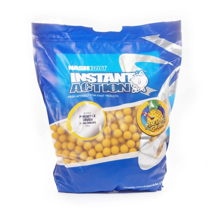 5KG | Nash Instant Action Pineapple Crush Boilies 15mm 3 5KG | Nash Instant Action Pineapple Crush Boilies 15mm