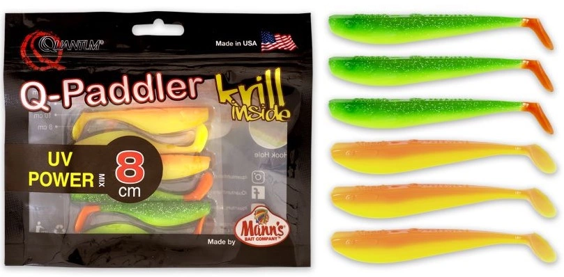 Quantum Q-Paddler Power Pack 8cm | 3x Hot Shad + 3x Desert Sunset 3 Quantum Q-Paddler Power Pack 8cm | 3x Hot Shad + 3x Desert Sunset