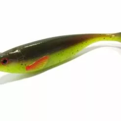 DefaultBrand DAM Effzett Strike Shad 17cm - Motor Oil/Chartreuse