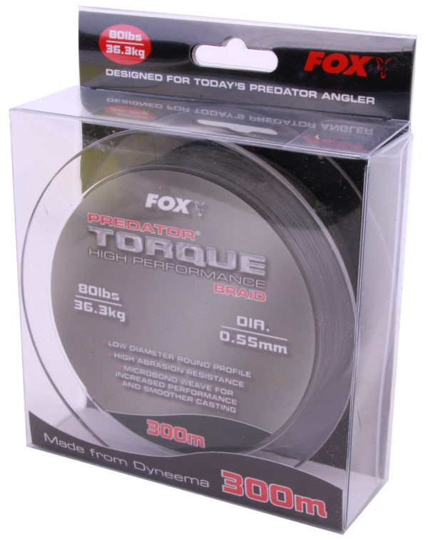 DefaultBrand Fox Predator Torque Braid, 300m, 80lb/0,55mm/36,3kg 3 DefaultBrand Fox Predator Torque Braid, 300m, 80lb/0,55mm/36,3kg